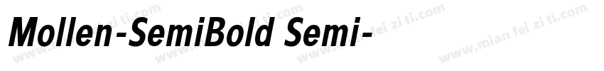Mollen-SemiBold Semi字体转换